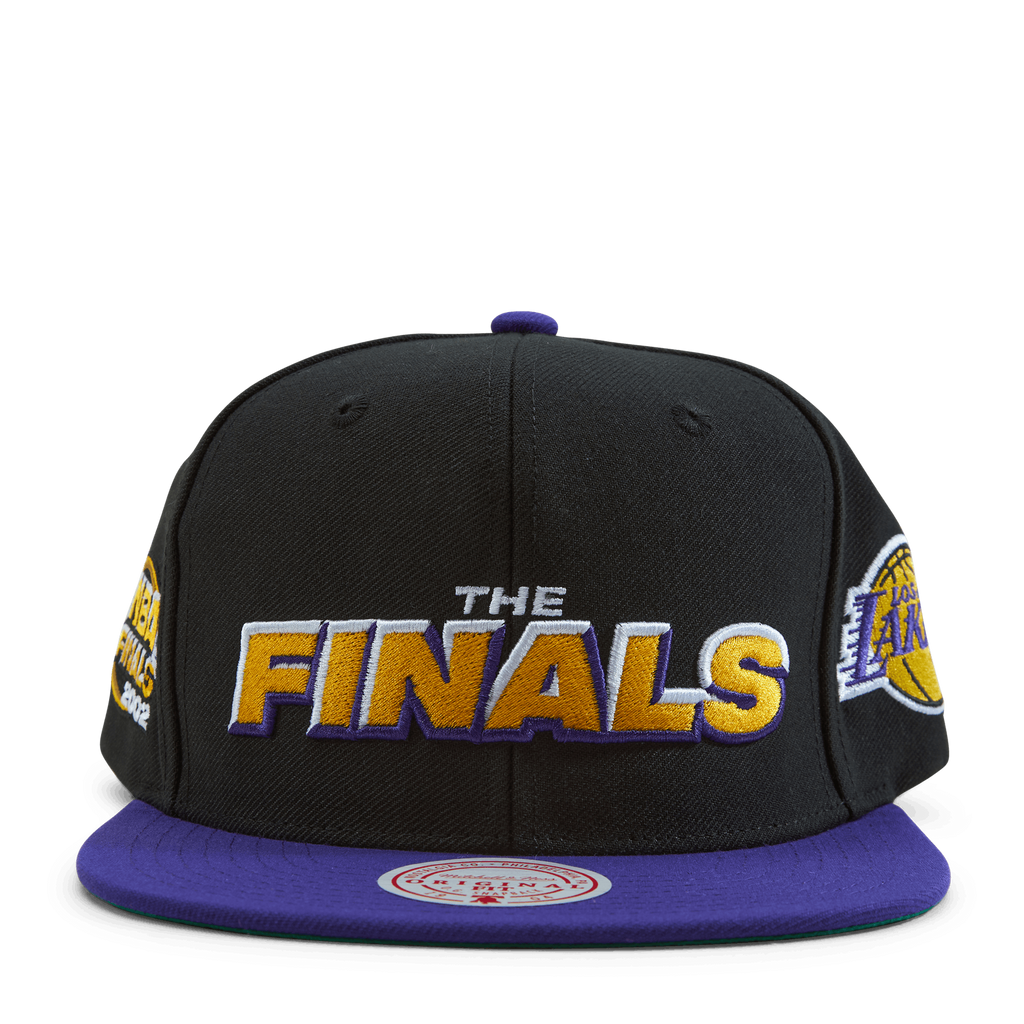 MENS MITCHELL & NESS NBA THE FINALS SNAPBACK LAKERS - BLACK-PURPLE