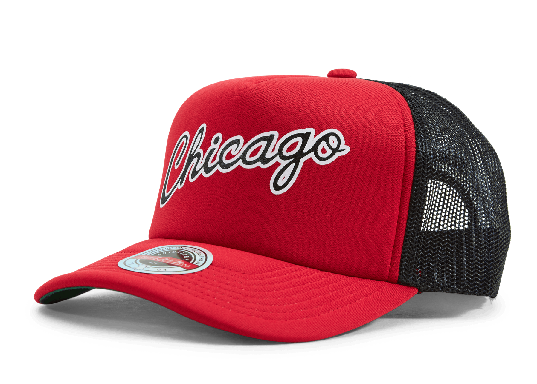 MENS MITCHELL & NESS NBA JERSEY HOOK TRUCKER HWC BULLS - RED