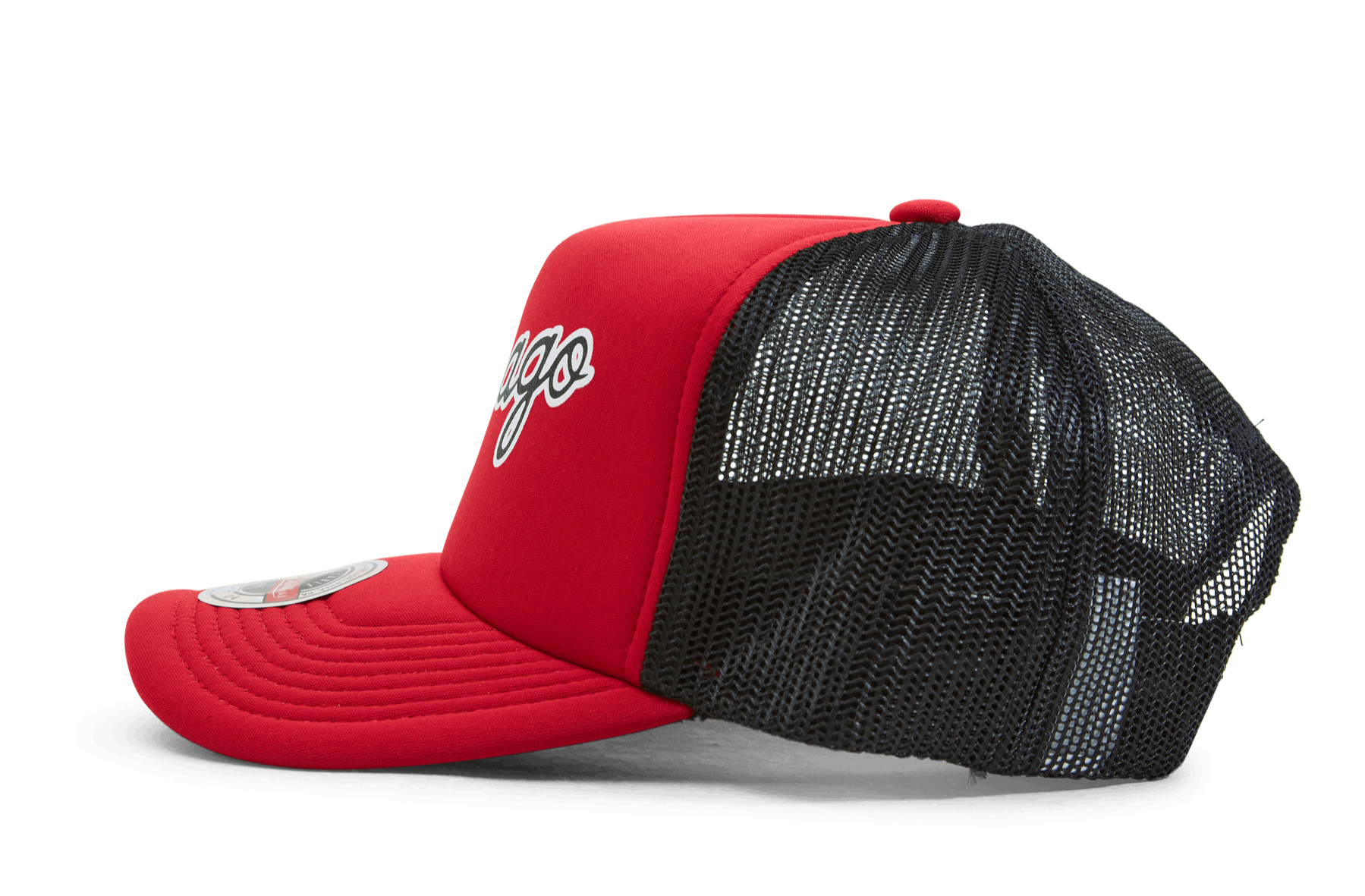 MENS MITCHELL & NESS NBA JERSEY HOOK TRUCKER HWC BULLS - RED