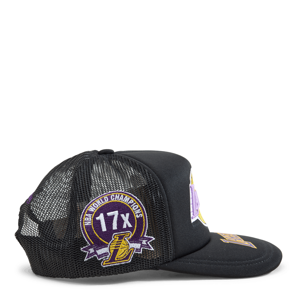 MENS MITCHELL & NESS NBA TEAM ORIGINS TRUCKER HWC LAKERS - BLACK
