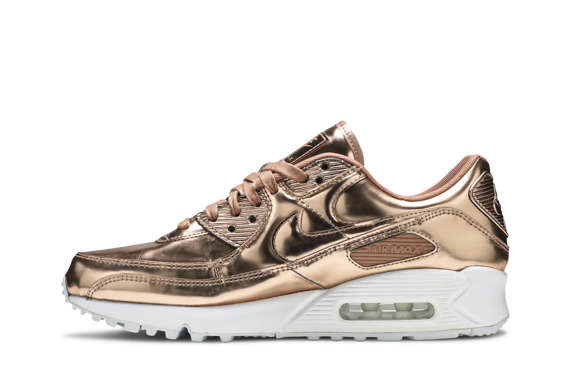 [CQ6639-600] WOMENS NIKE AIR MAX 90 'METALLIC PACK 'ROSE GOLD'