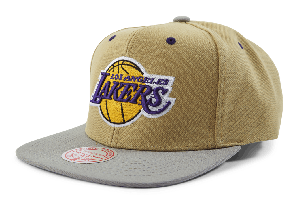 Mens MITCHELL & NESS NBA CLASSIC CANVAS SNAPBACK LAKERS