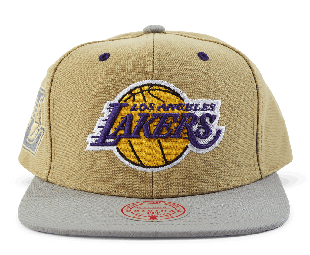 Mens MITCHELL & NESS NBA CLASSIC CANVAS SNAPBACK LAKERS