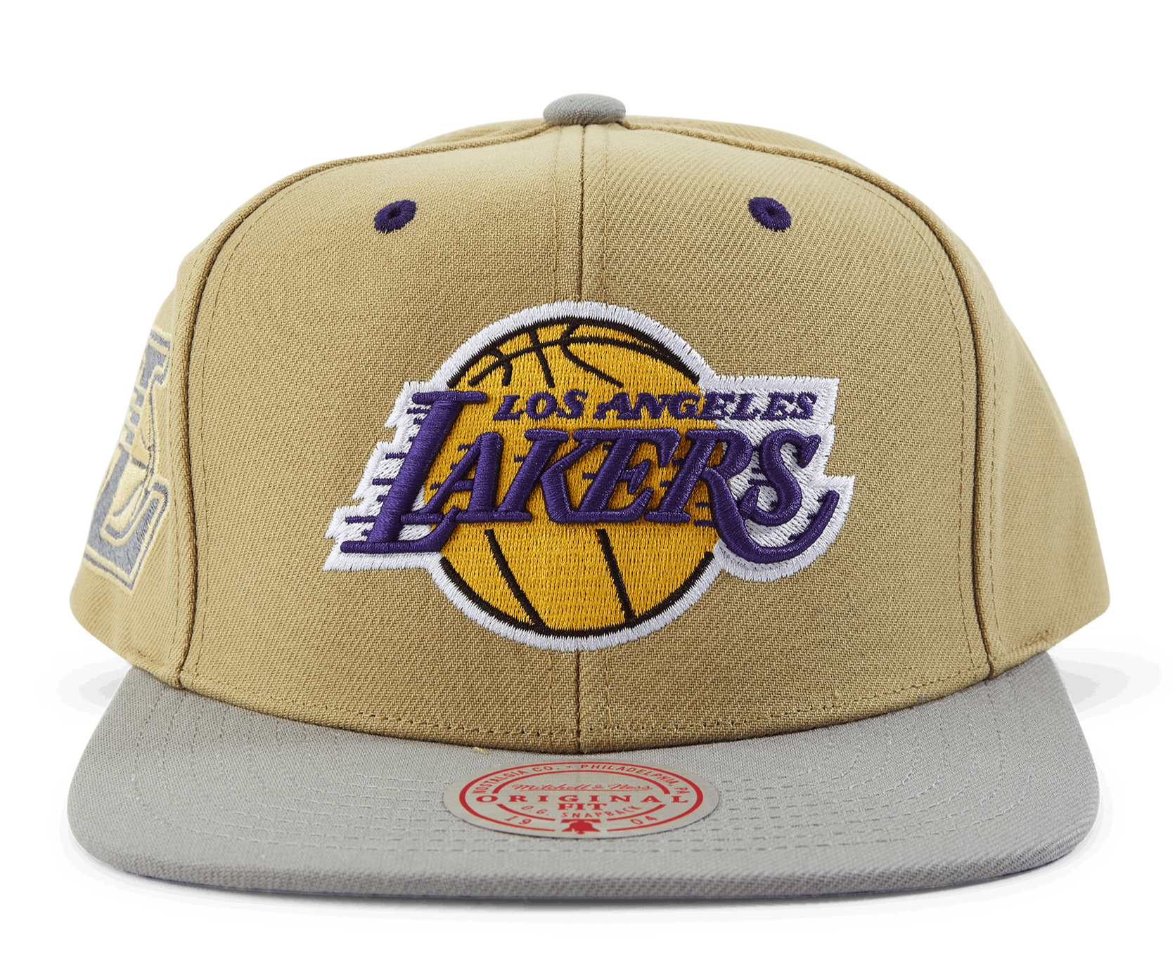 Mens MITCHELL & NESS NBA CLASSIC CANVAS SNAPBACK LAKERS