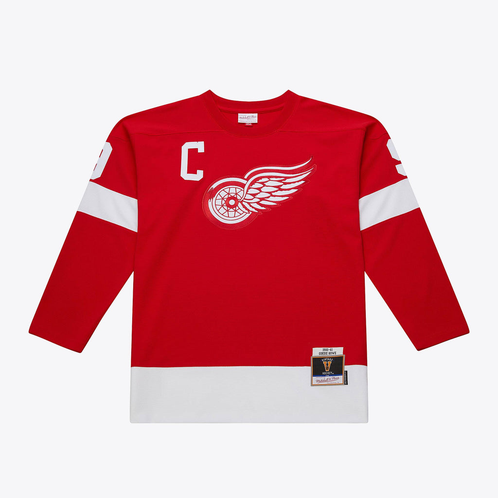 Mens Mitchell & Ness NHL DARK JERSEY RED WINGS 1960 GORDIE HOWE