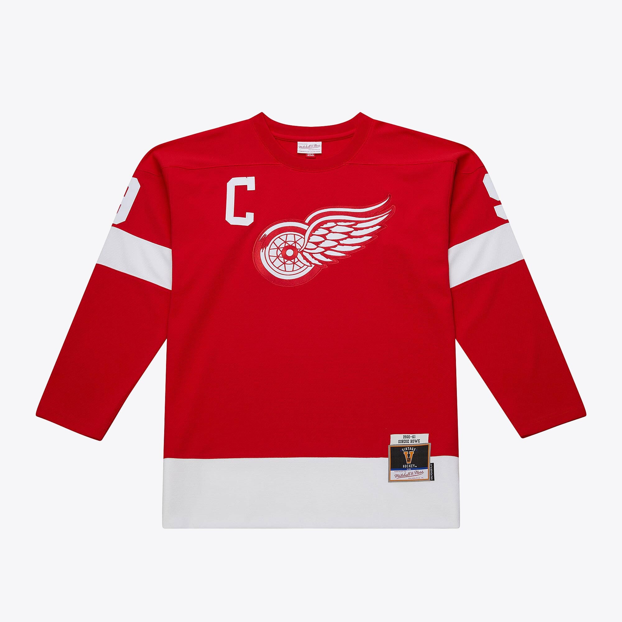 Mens Mitchell & Ness NHL DARK JERSEY RED WINGS 1960 GORDIE HOWE