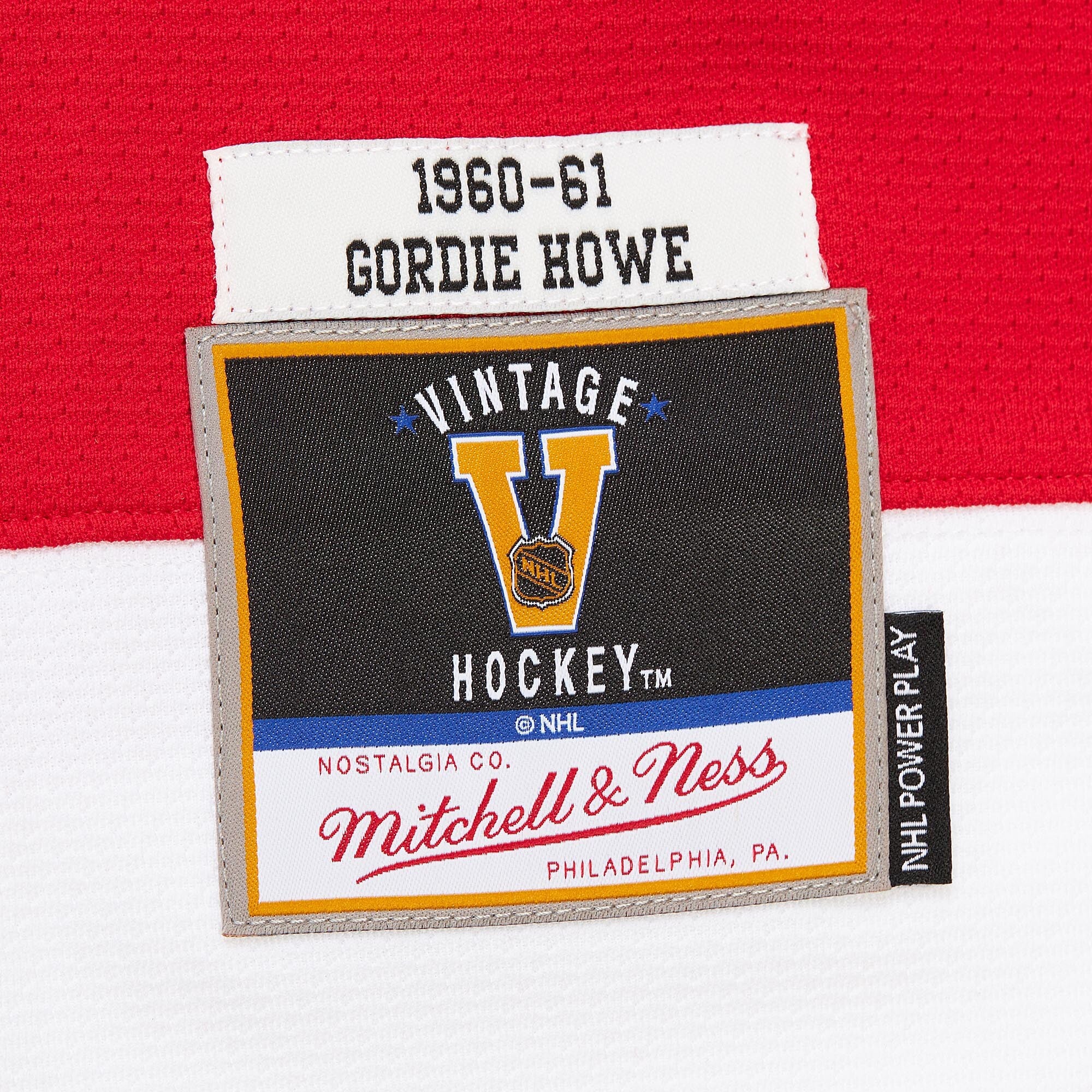 Mens Mitchell & Ness NHL DARK JERSEY RED WINGS 1960 GORDIE HOWE