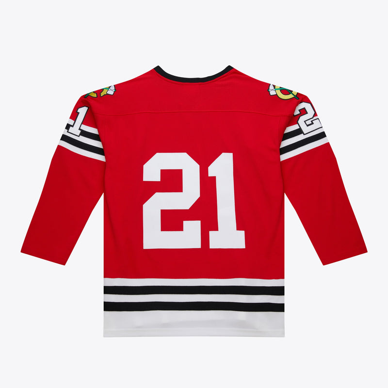Mens Mitchell & Ness NHL DARK JERSEY BLACKHAWKS 1960 STAN MIKITA