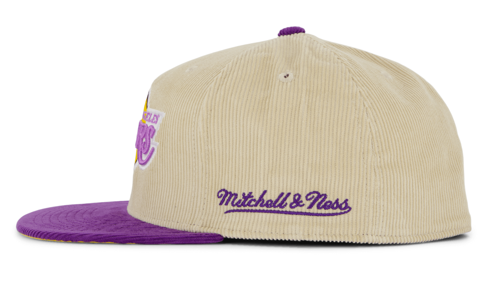 MENS MITCHELL & NESS NBA 2 TONE TEAM CORD FITTED HWC LAKERS
