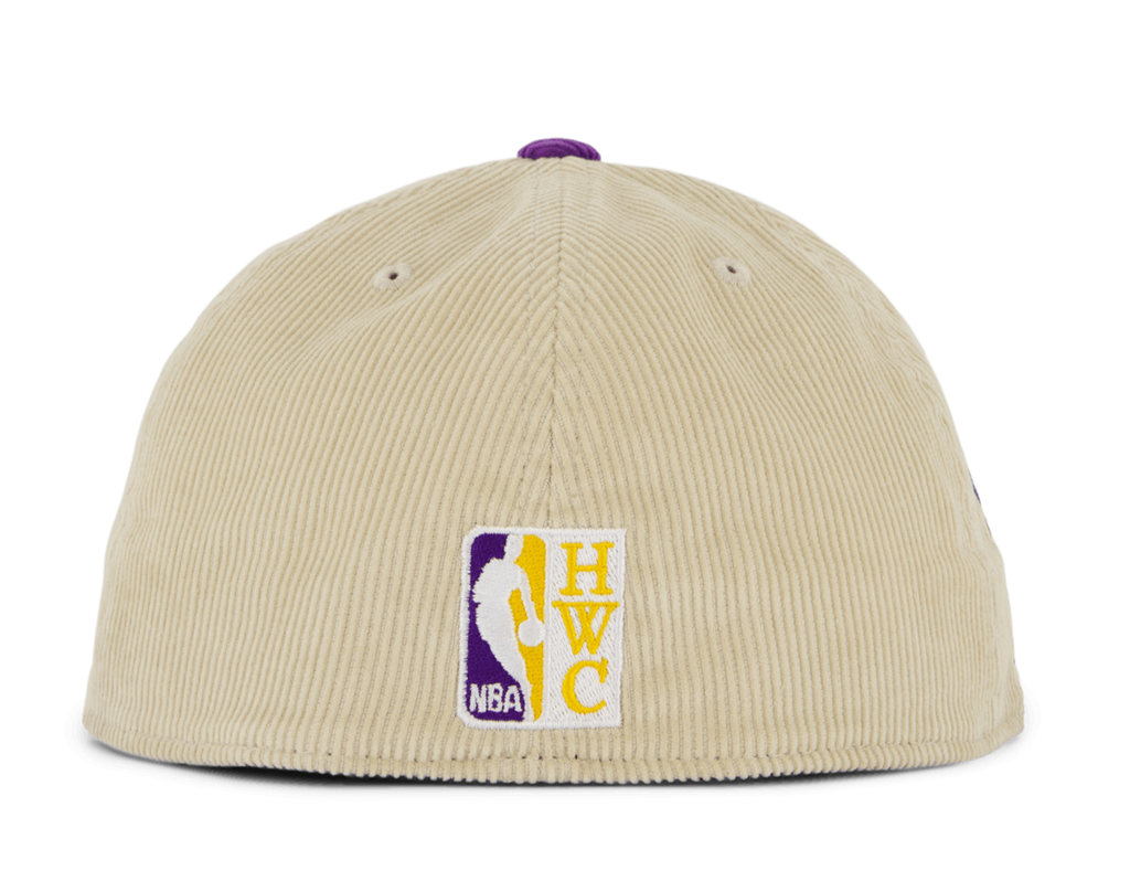 MENS MITCHELL & NESS NBA 2 TONE TEAM CORD FITTED HWC LAKERS