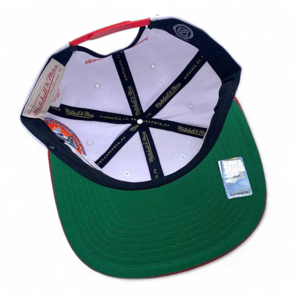 MENS MITCHELL & NESS NHL 2 TONE SIDE PATCH SNAPBACK CAPITALS - NAVY-RED