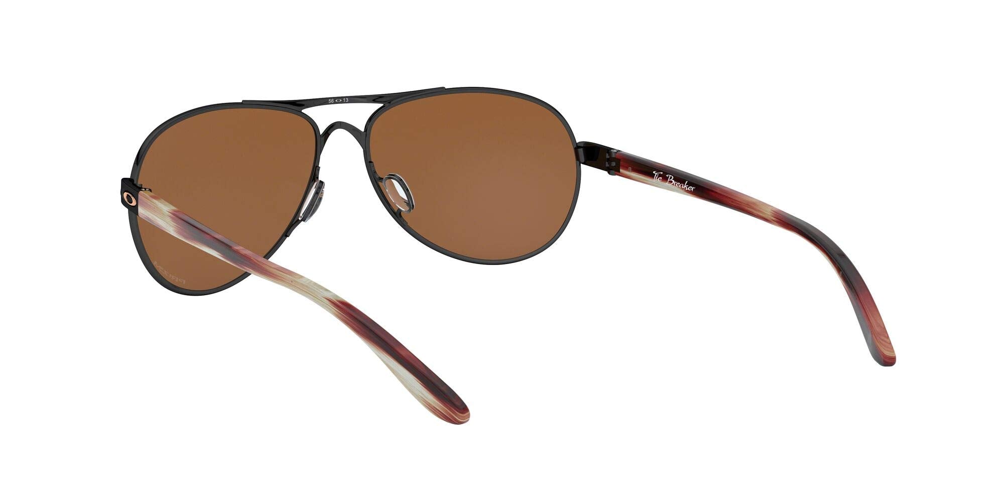 [OO4108-18] Womens Oakley Tie Breaker Sunglasses - Polished Black/Prizm Tungsten