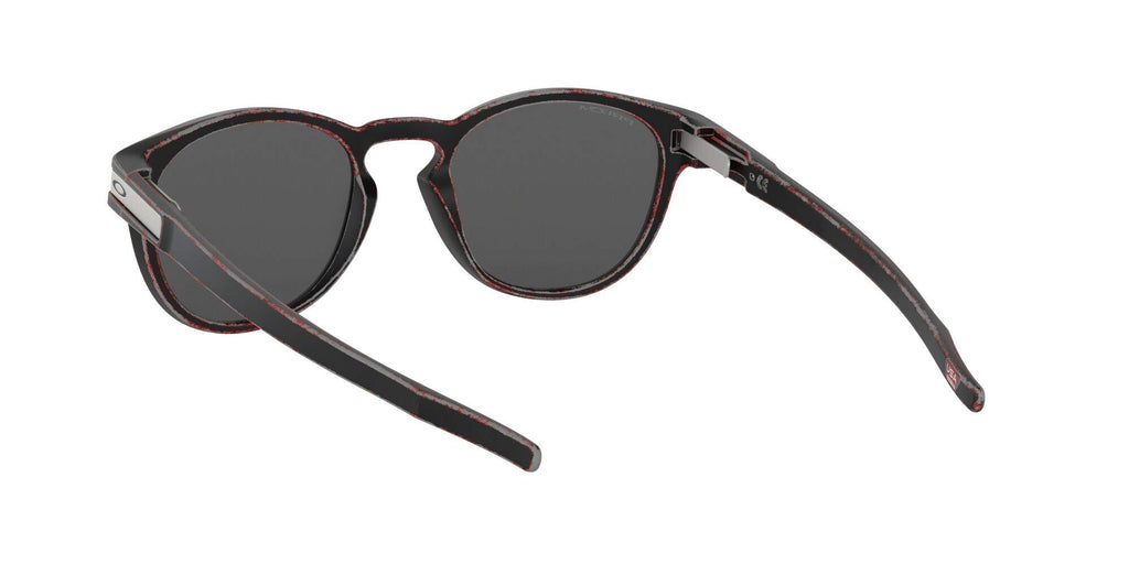 [OO9349-30] Mens Oakley Latch (A) Sunglasses - Red/Prizm Black Iridium