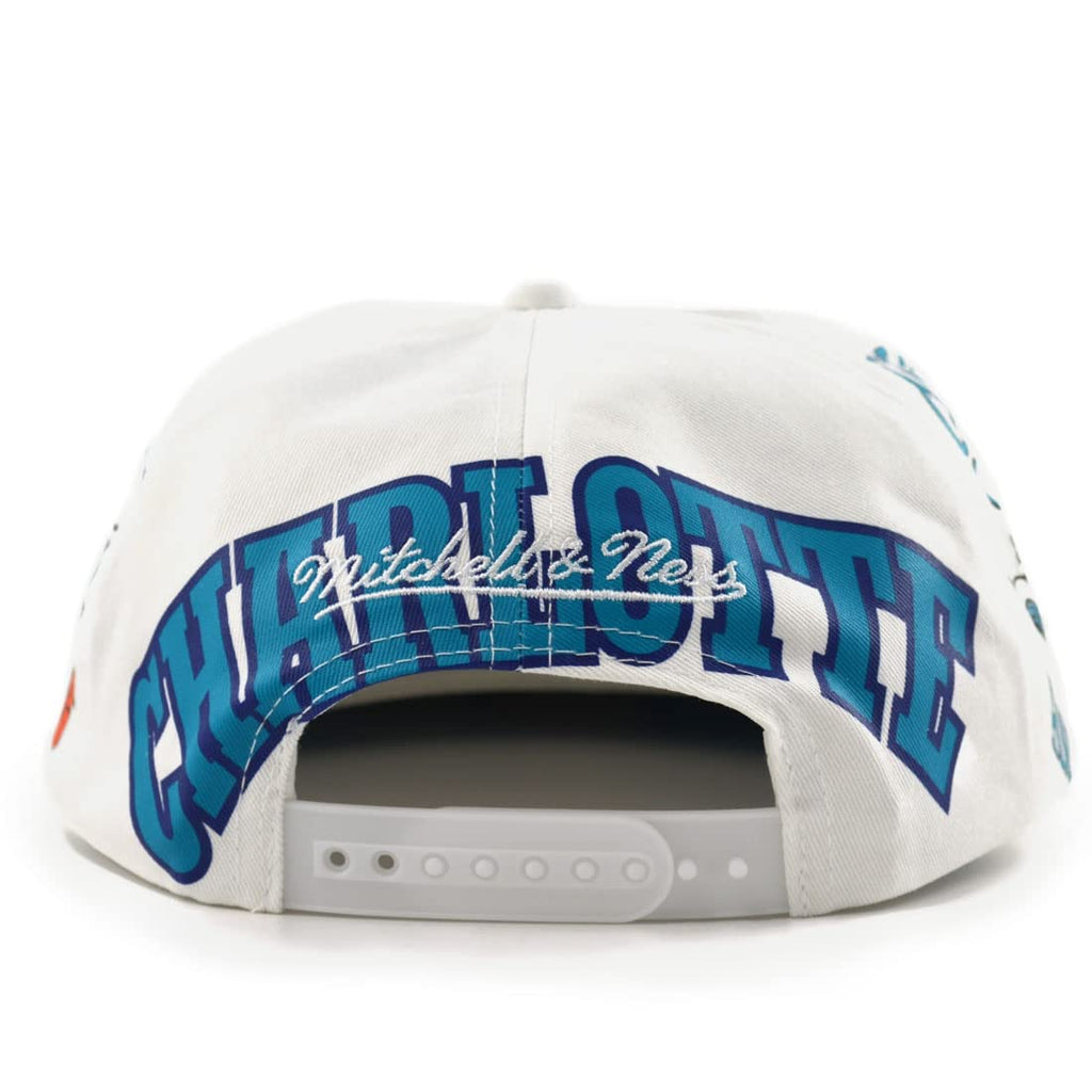 MENS MITCHELL & NESS NBA IN YOUR FACE DEADSTOCK HWC HORNETS - WHITE