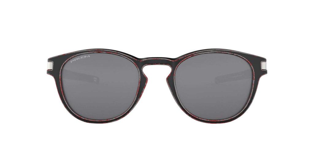 [OO9349-30] Mens Oakley Latch (A) Sunglasses - Red/Prizm Black Iridium