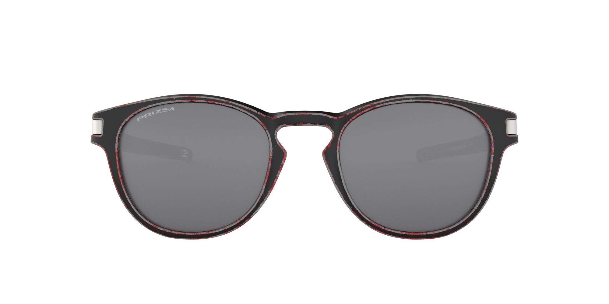 [OO9349-30] Mens Oakley Latch (A) Sunglasses - Red/Prizm Black Iridium