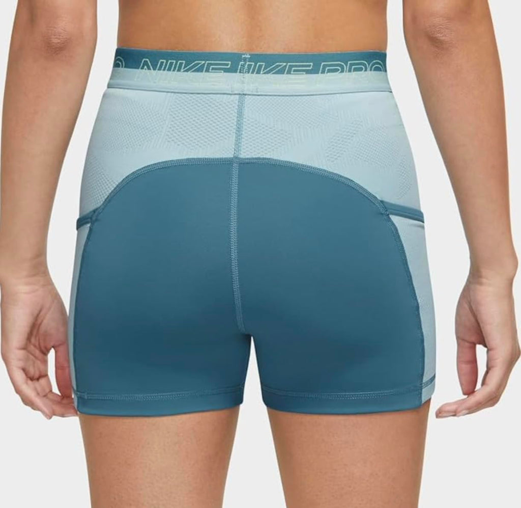 [DX0059-440] WOMENS NIKE PRO HIGH-WAISTED 3" TRAINING SHORTS WITH POCKETS