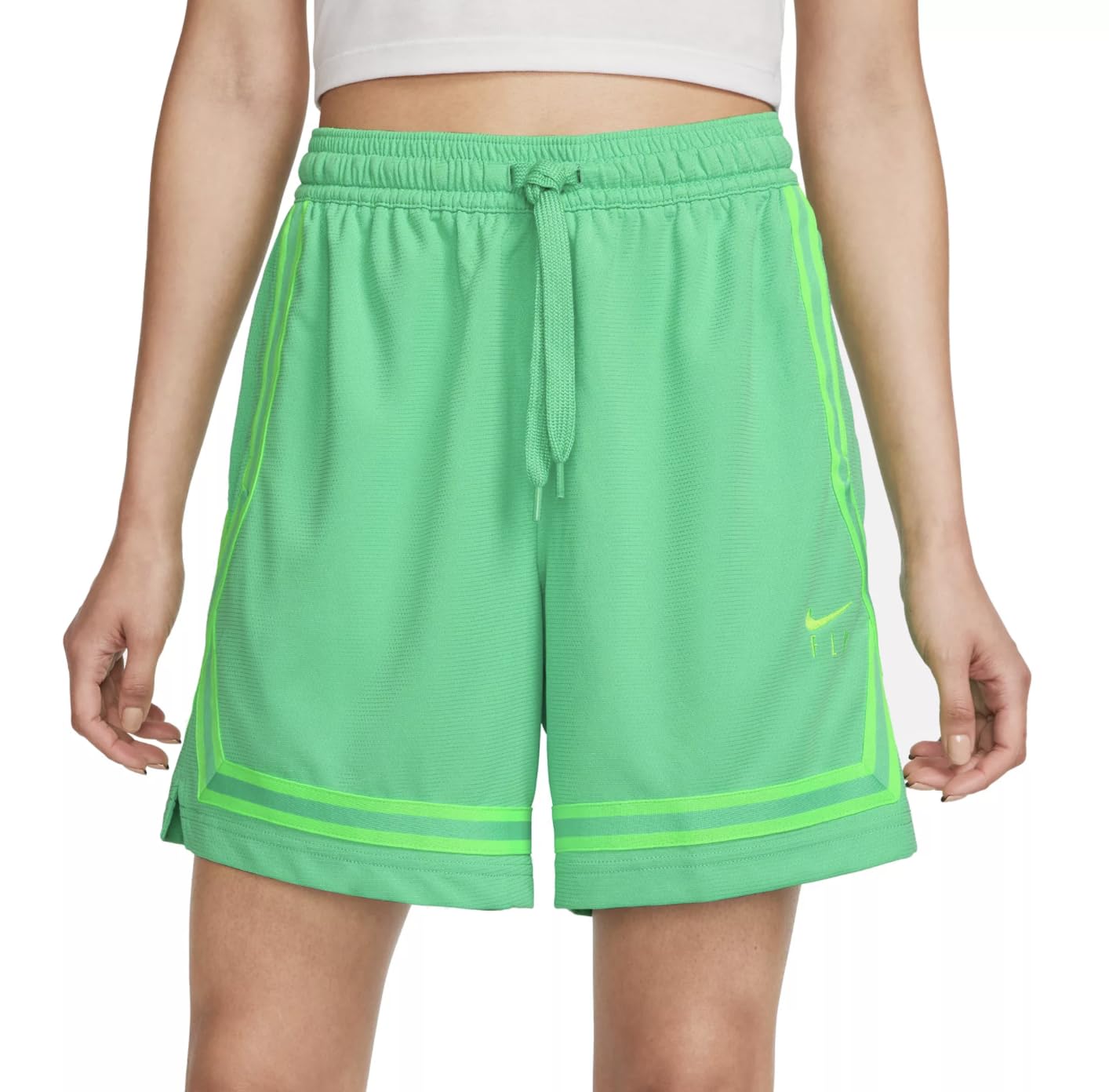 [DH7325-363] WOMENS NIKE DRI-FIT SWOOSH FLY CROSSOVER BASKETBALL SHORTS