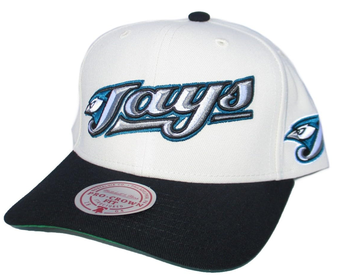 [HP11517-TBJOFWH] MENS MITCHELL & NESS MLB OFF WORD PRO SNAPBACK COOP BLUE JAYS