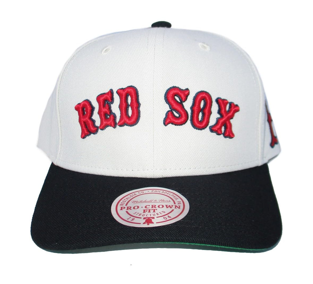 [HP11516-BRSOFWH] MENS MITCHELL & NESS MLB OFF WORD PRO SNAPBACK RED SOX