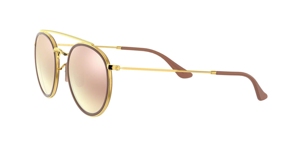 [RB3647N-001/70_51] Mens Ray-Ban Round Double Bridge Sunglasses