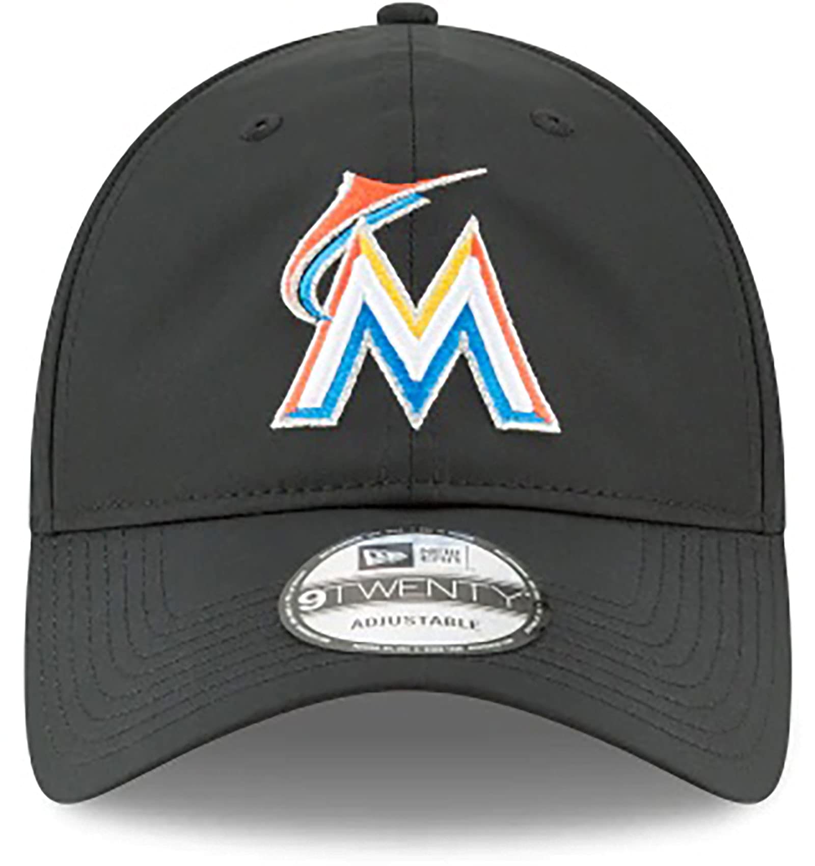 [11591248] MENS NEW ERA MLB MIAMI MARLINS 920 PERF PIV HOOK & LOOP - BLACK