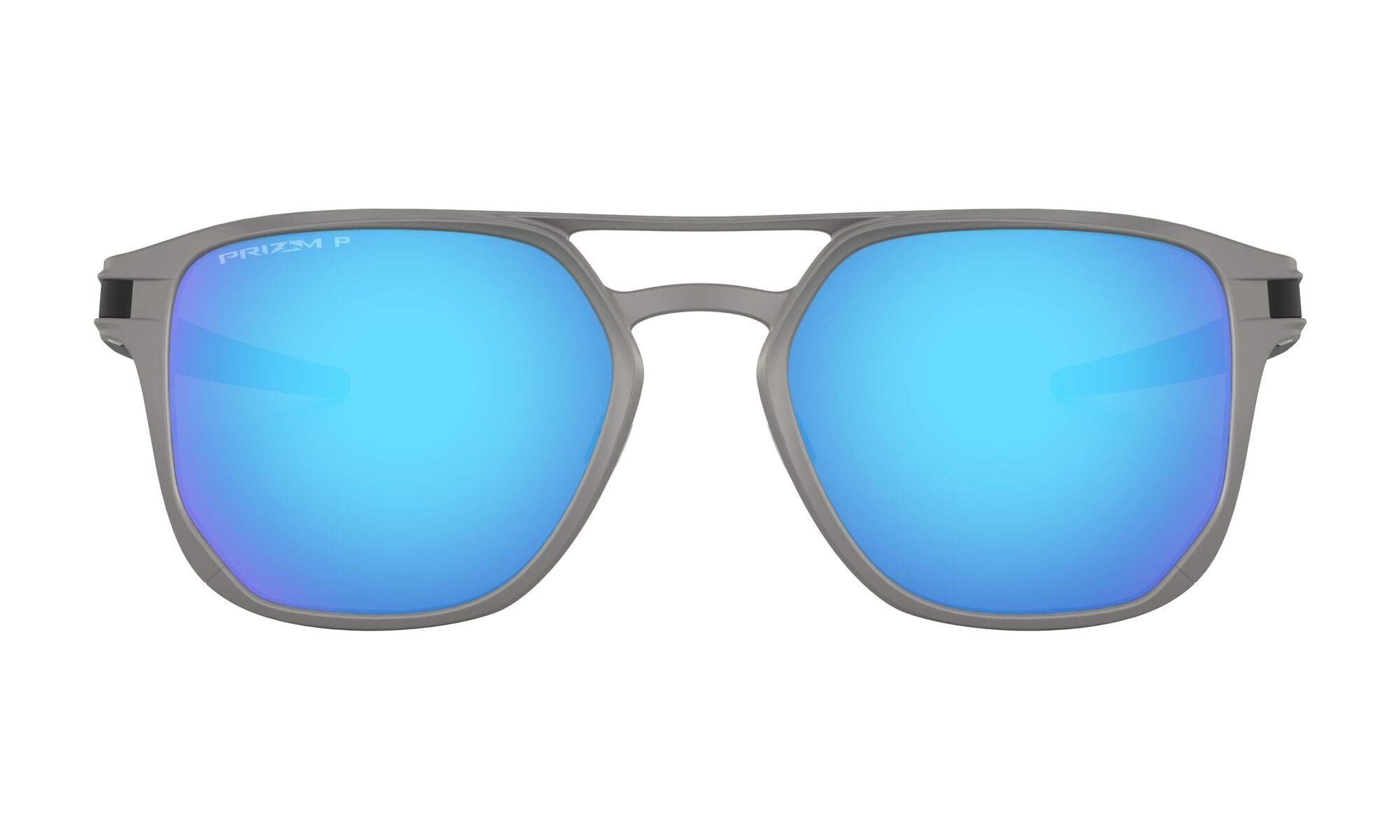 [OO4128-04] Mens Oakley Latch Alpha Polarized Sunglasses - Gunmetal/Sapphire