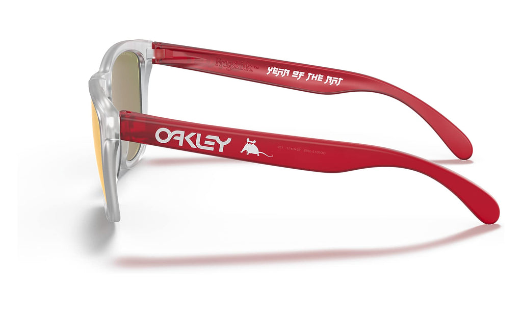 [OO9013-J0] Mens Oakley Frogskins CNY 2020 Sunglasses - Clear/Red/Prizm Ruby