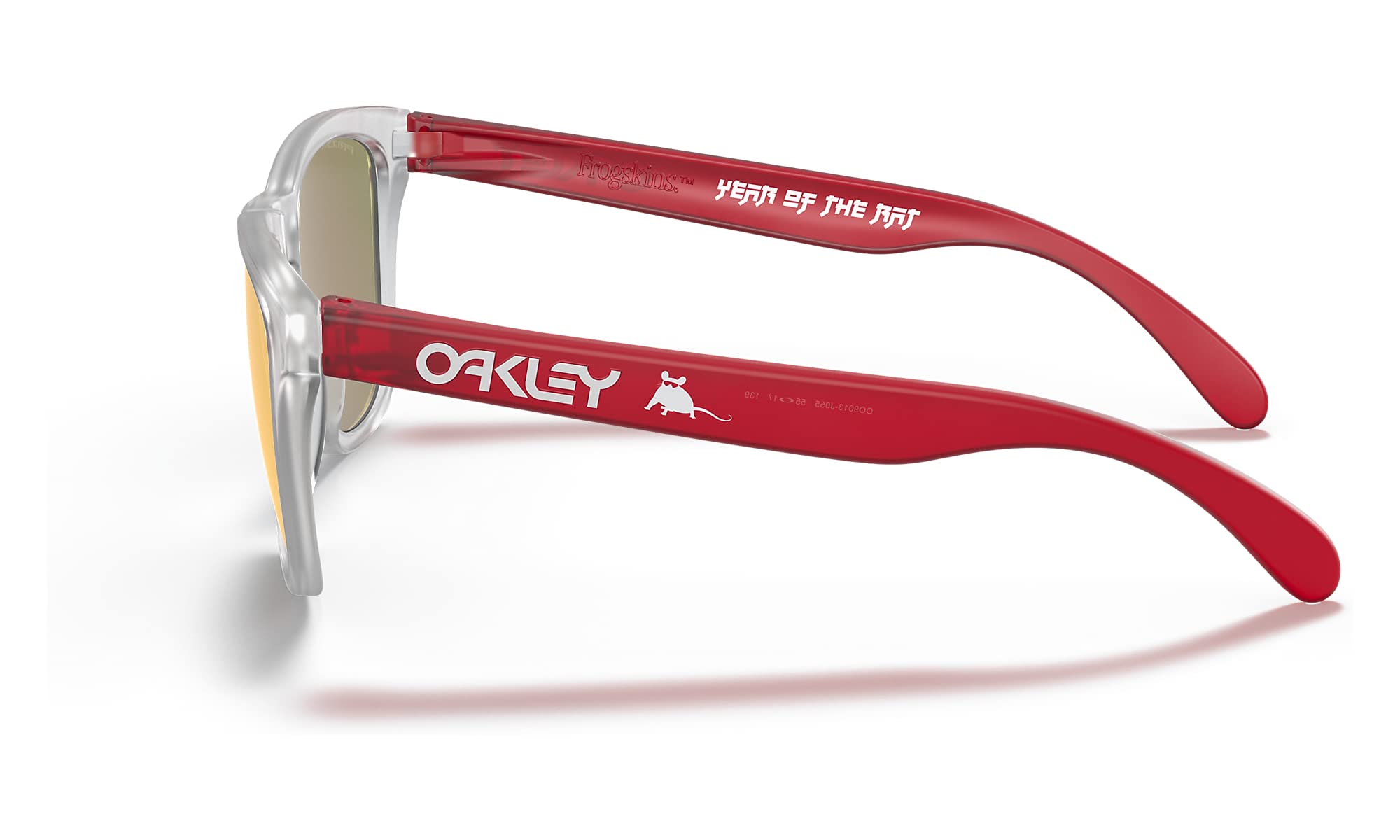 [OO9013-J0] Mens Oakley Frogskins CNY 2020 Sunglasses - Clear/Red/Prizm Ruby