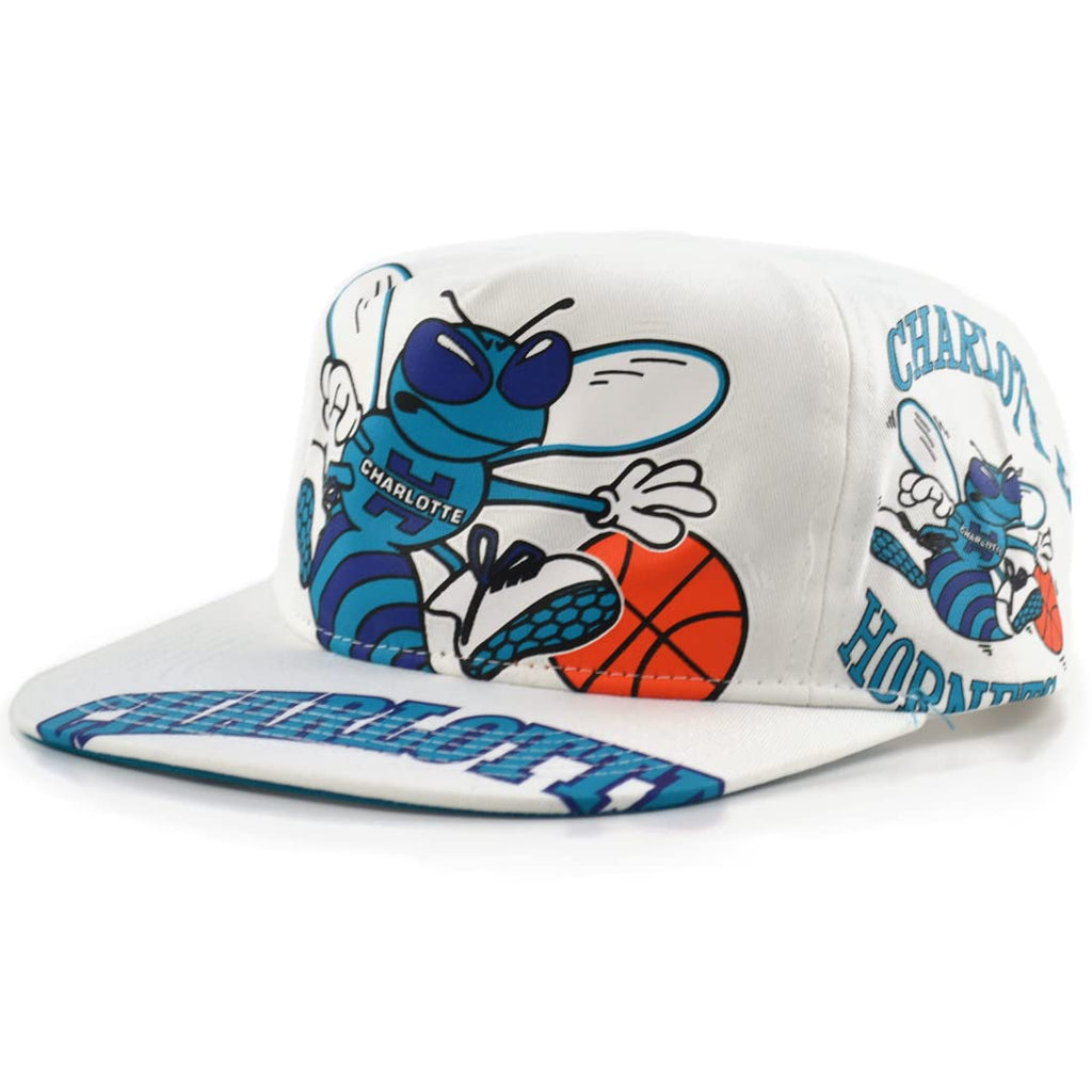 MENS MITCHELL & NESS NBA IN YOUR FACE DEADSTOCK HWC HORNETS - WHITE