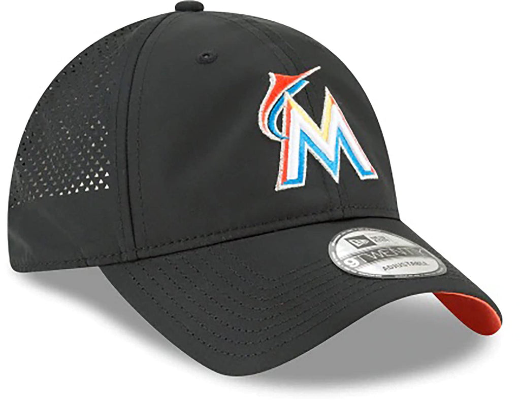 [11591248] MENS NEW ERA MLB MIAMI MARLINS 920 PERF PIV HOOK & LOOP - BLACK