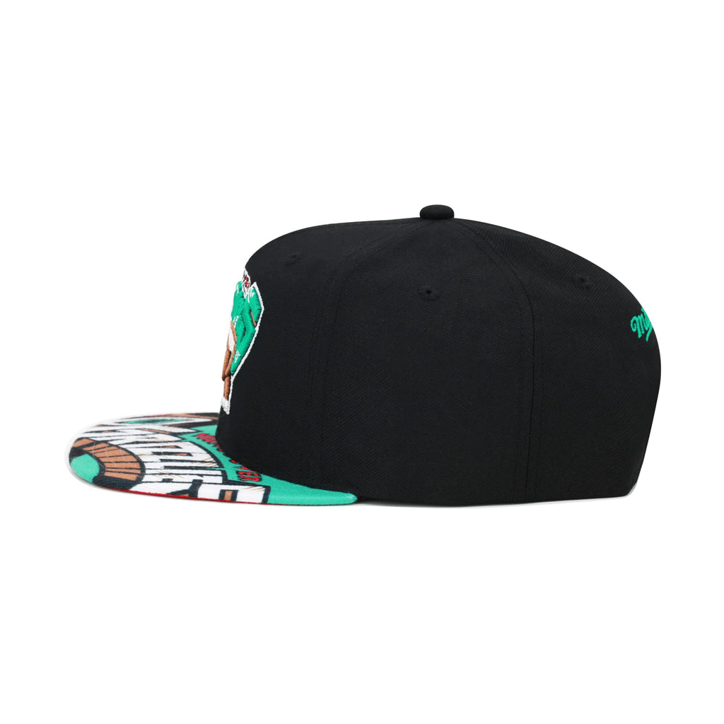 MENS MITCHELL & NESS NBA SWINGMAN POP SNAPBACK HWC GRIZZLIES - BLACK