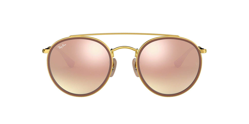 [RB3647N-001/70_51] Mens Ray-Ban Round Double Bridge Sunglasses