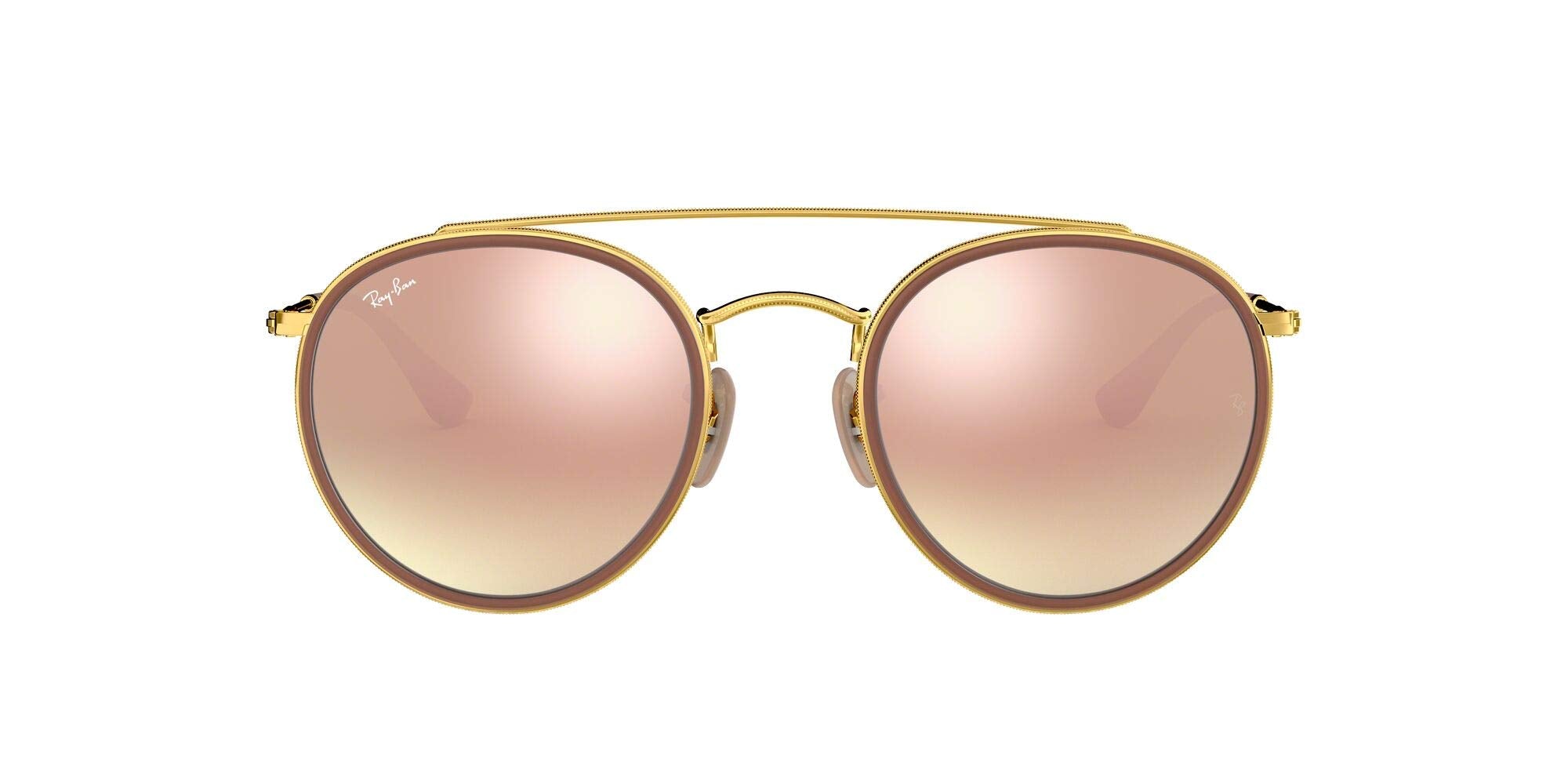 [RB3647N-001/70_51] Mens Ray-Ban Round Double Bridge Sunglasses