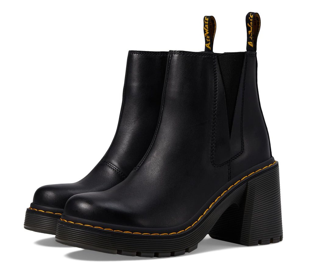 [26440001] UNISEX DR. MARTENS SPENCE LEATHER FLARED HEEL CHELSEA BOOTS