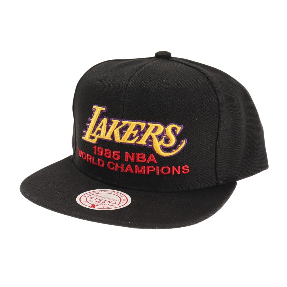 MENS MITCHELL & NESS NBA WORLD CHAMPS SNAPBACK HWC LAKERS - BLACK
