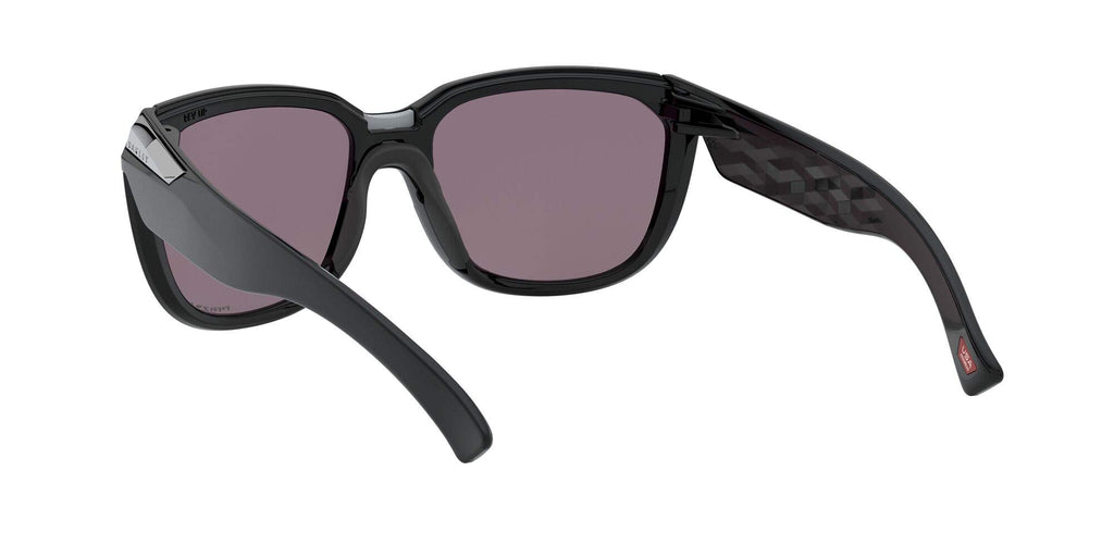 [OO9432-01] Womens Oakley Rev Up Sunglasses - Polish Black/Prizm Grey