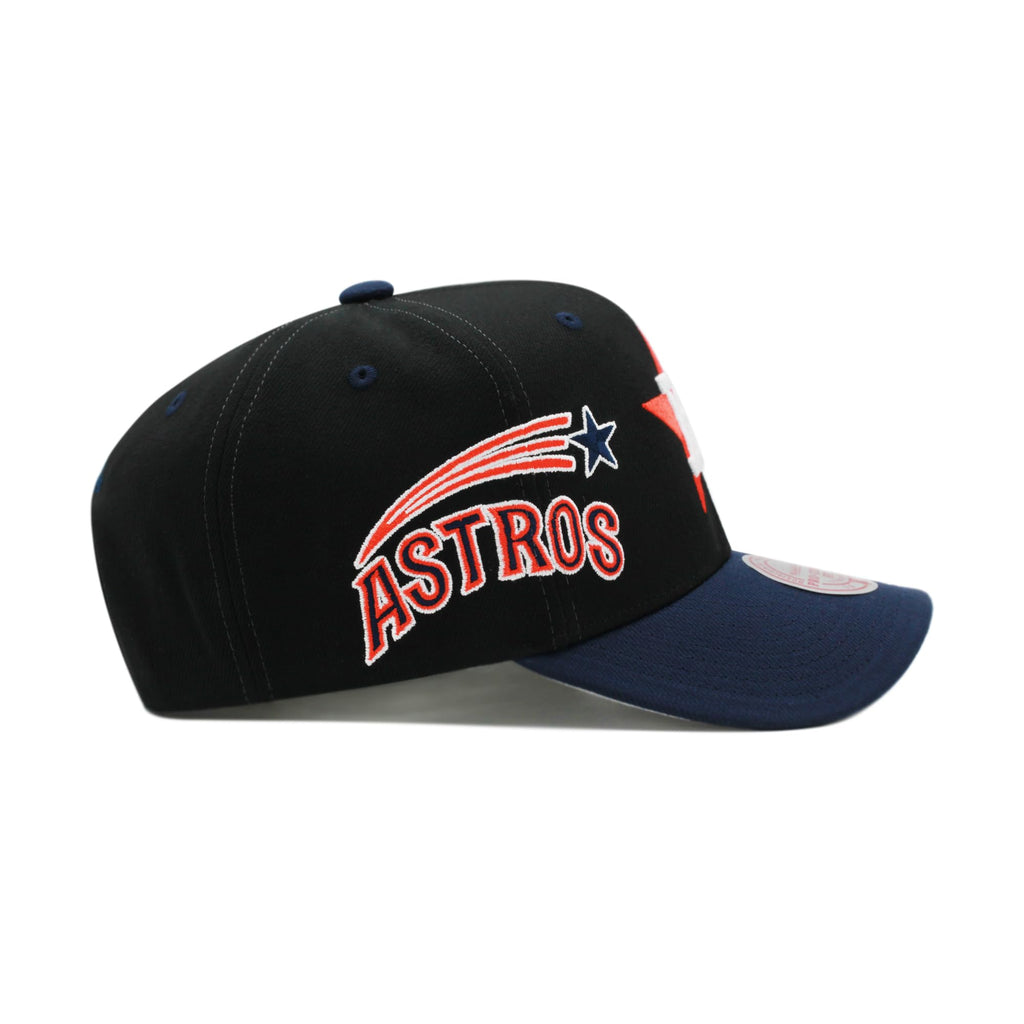 Mens Mitchell & Ness MLB OVERBITE PRO SNAPBACK COOP ASTROS