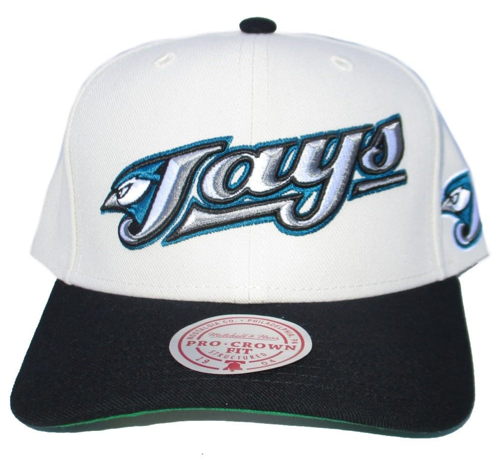 [HP11517-TBJOFWH] MENS MITCHELL & NESS MLB OFF WORD PRO SNAPBACK COOP BLUE JAYS