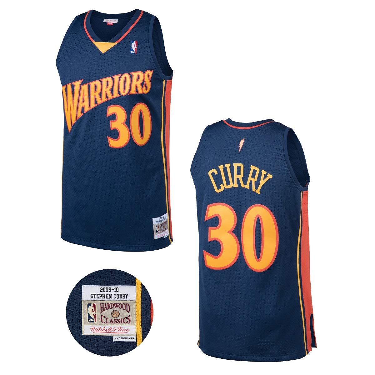 Mens Mitchell & Ness NBA SWINGMAN JERSEY WARRIORS STEPHEN CURRY