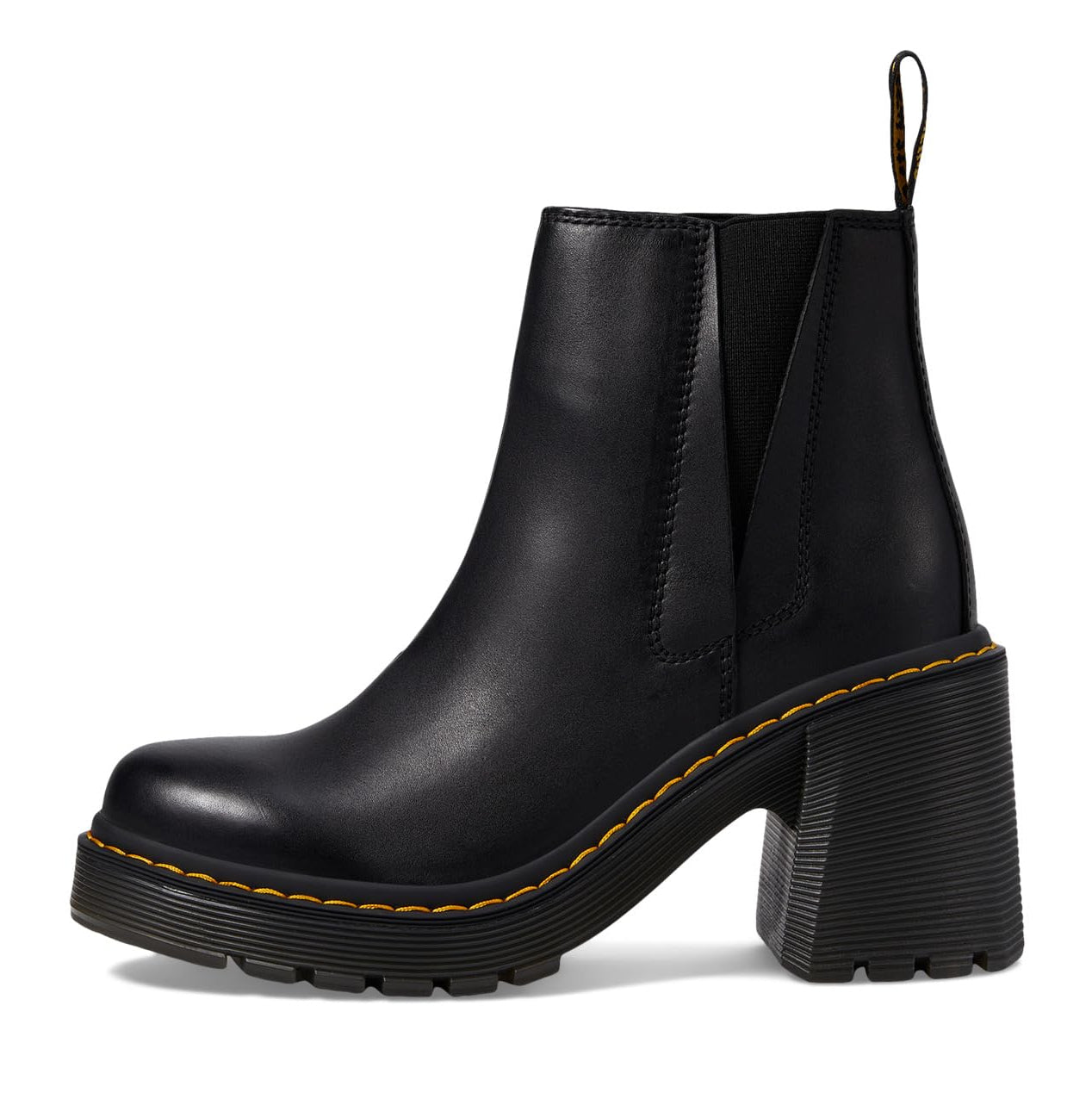 [26440001] UNISEX DR. MARTENS SPENCE LEATHER FLARED HEEL CHELSEA BOOTS