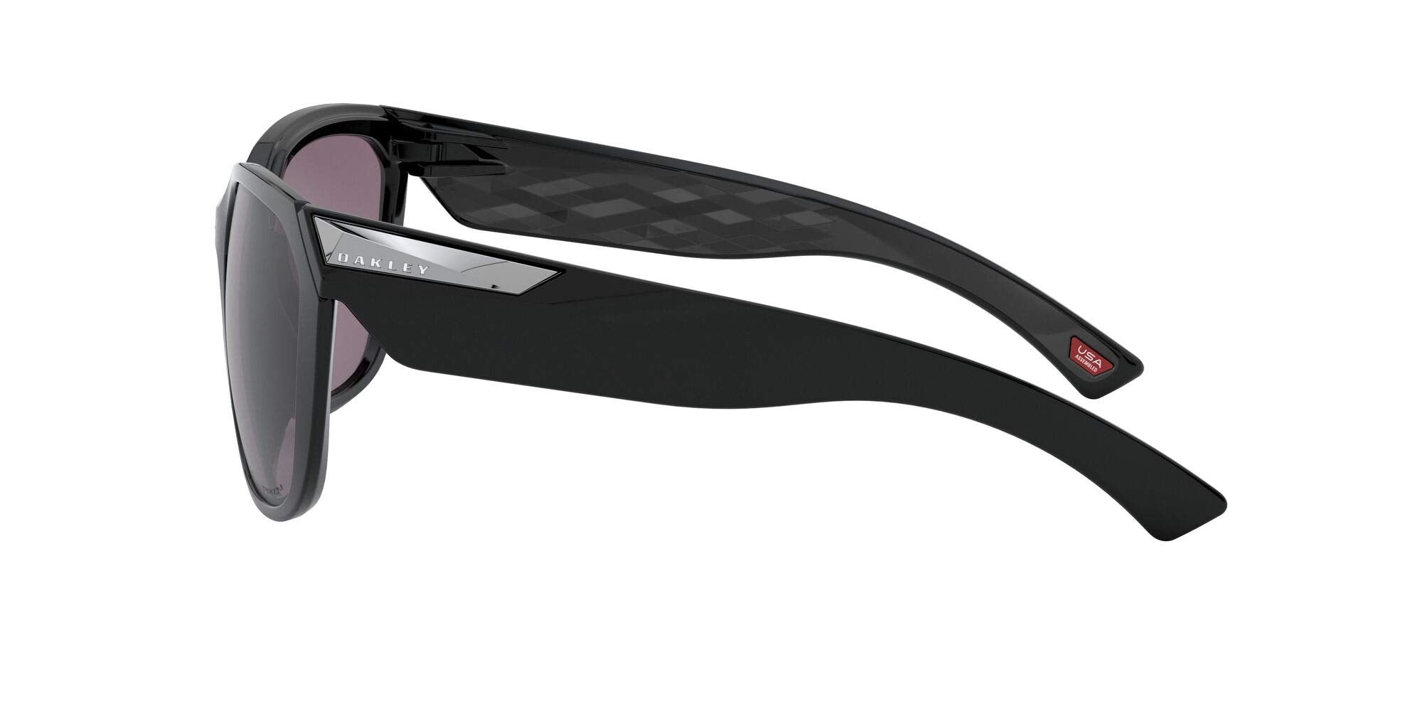 [OO9432-01] Womens Oakley Rev Up Sunglasses - Polish Black/Prizm Grey