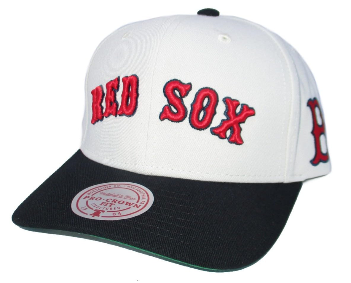 [HP11516-BRSOFWH] MENS MITCHELL & NESS MLB OFF WORD PRO SNAPBACK RED SOX