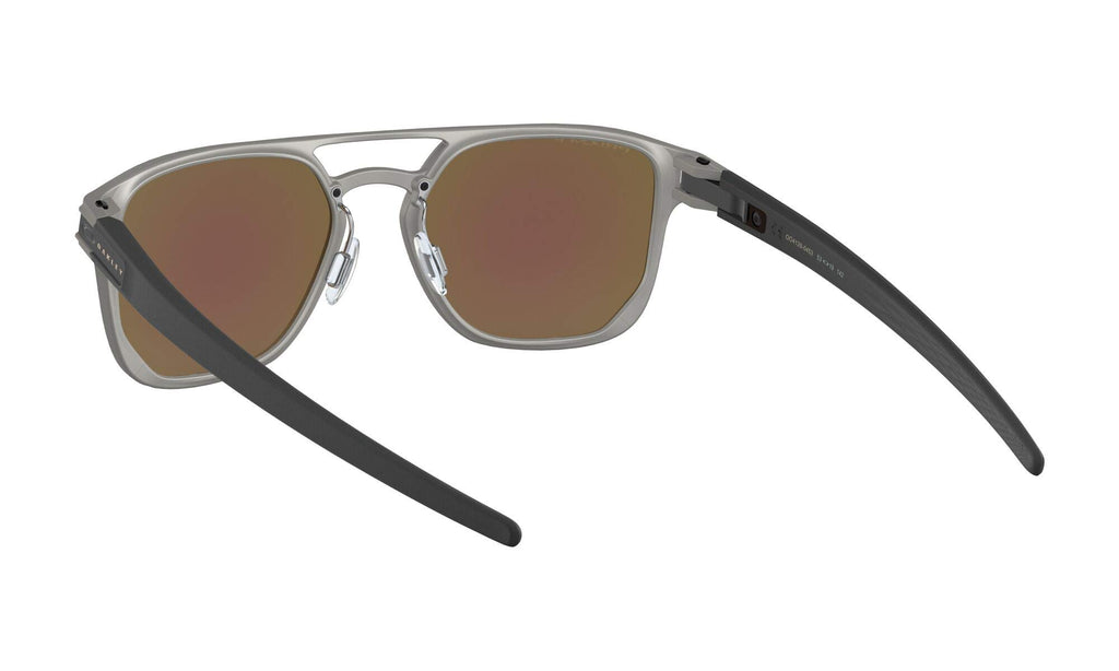 [OO4128-04] Mens Oakley Latch Alpha Polarized Sunglasses - Gunmetal/Sapphire