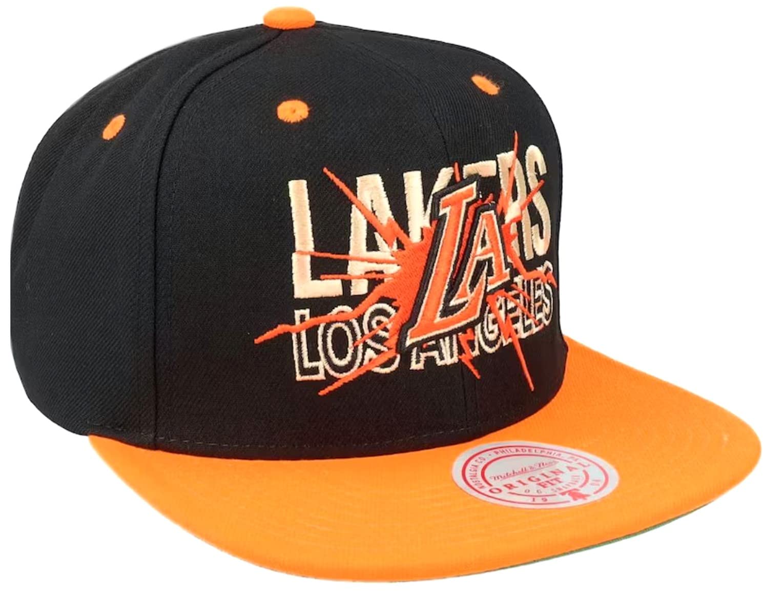 MENS MITCHELL & NESS NBA SHATTERED SNAPBACK HWC LAKERS - BKOR