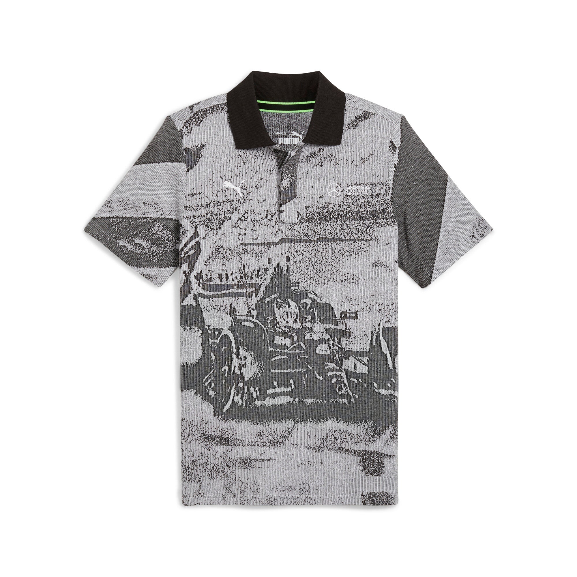 [627338-01] MENS PUMA MAPF1 MERCEDES JACQUARD POLO