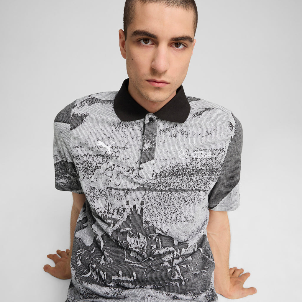 [627338-01] MENS PUMA MAPF1 MERCEDES JACQUARD POLO