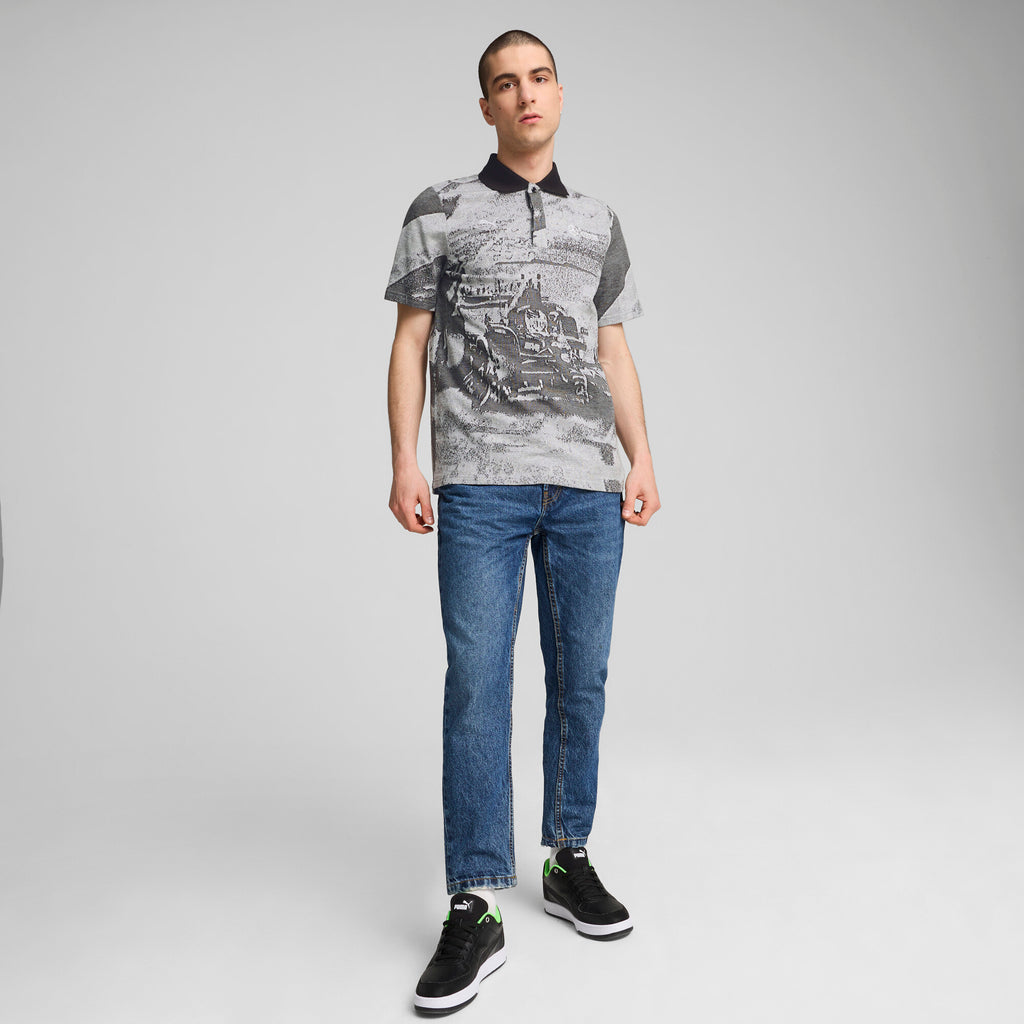 [627338-01] MENS PUMA MAPF1 MERCEDES JACQUARD POLO