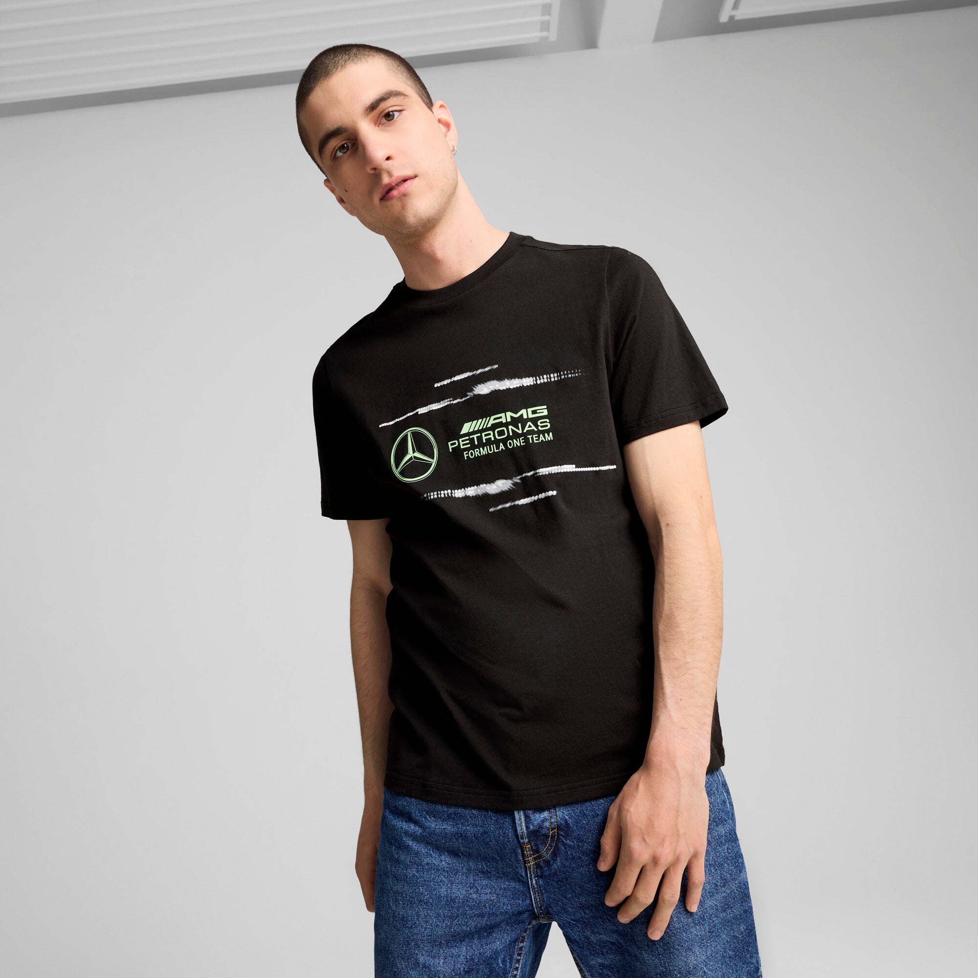 [627343-01] MENS PUMA MAPF1 LOGO TEE