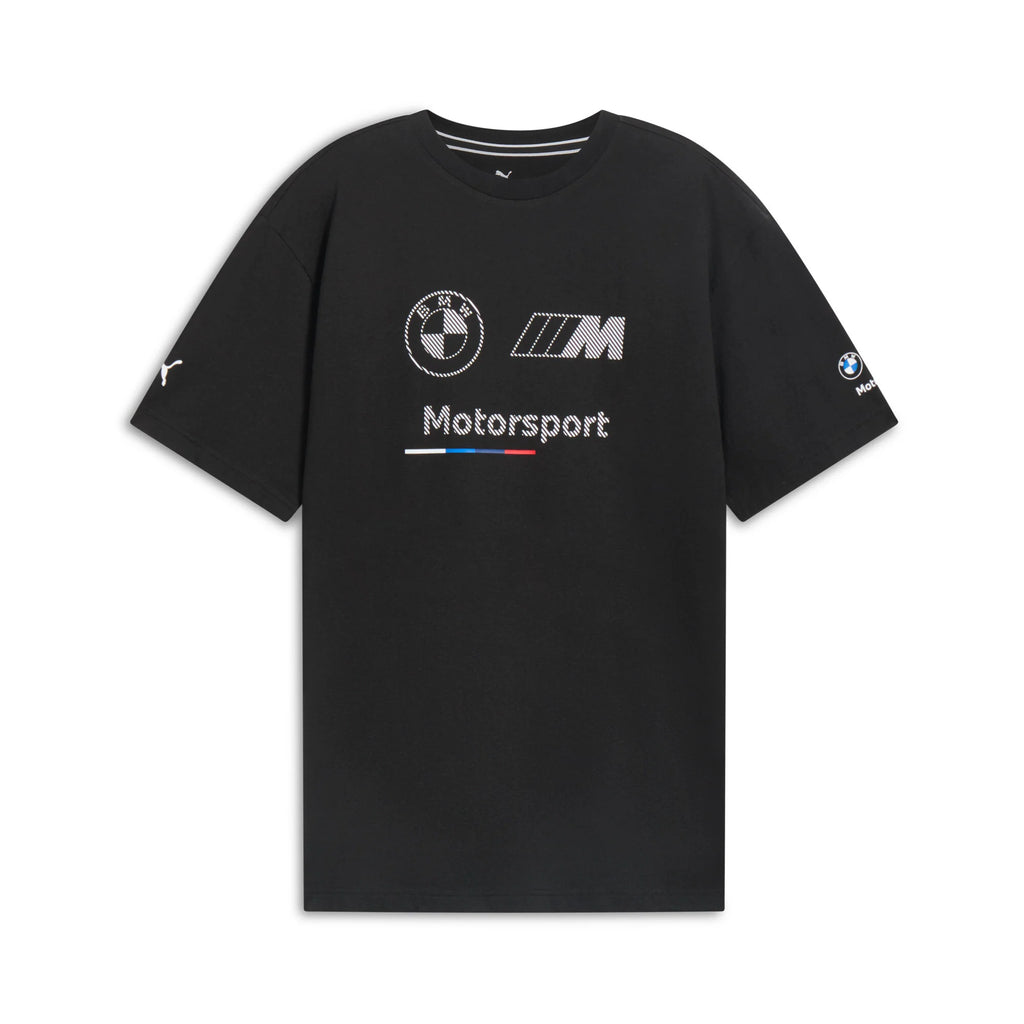 [629224-01] MENS PUMA BMW MOTORSPORTS ESSENTIALS LOGO STRIPE TEE